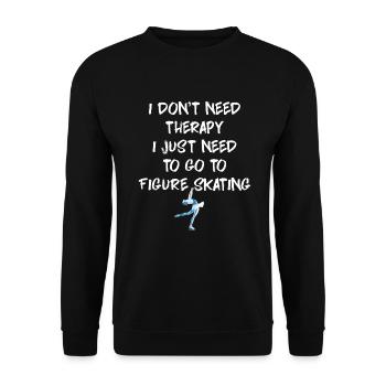 Figure skating - Unisex Sweatshirt - black - Front - Alina (178cm) & Michal (187cm)