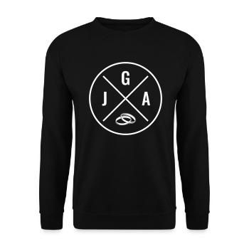 jga - Unisex Pullover - Schwarz - Vorne - Alina (178cm) & Michal (187cm)