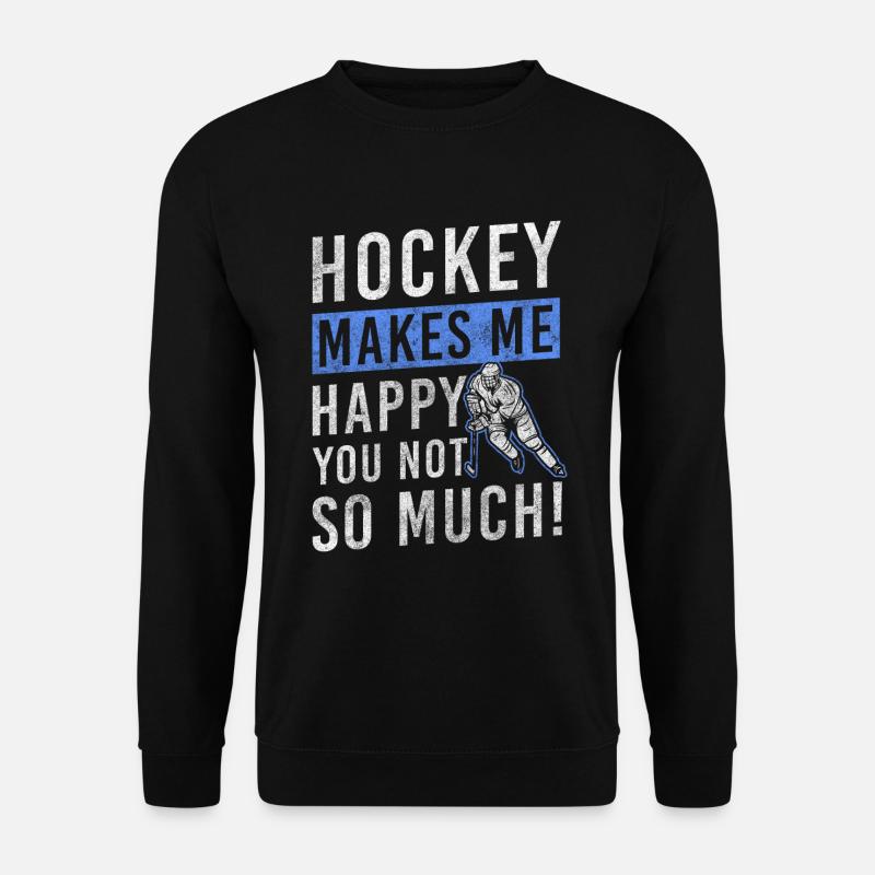 Eishockey Puck Training Mannschaft - Unisex Pullover - Schwarz