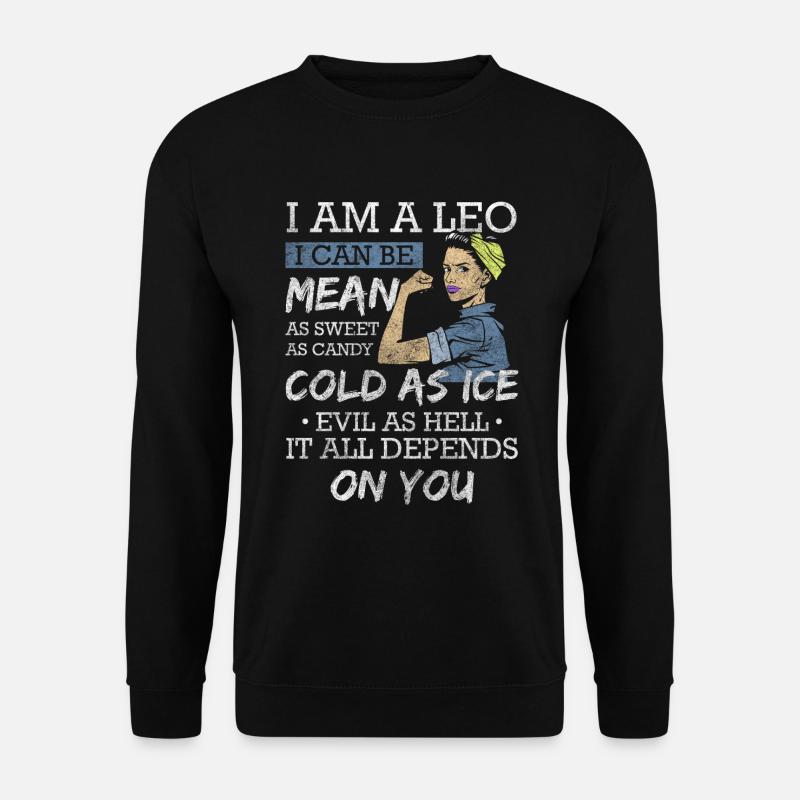 Leo superstition characteristics Leo - Unisex Sweatshirt - black