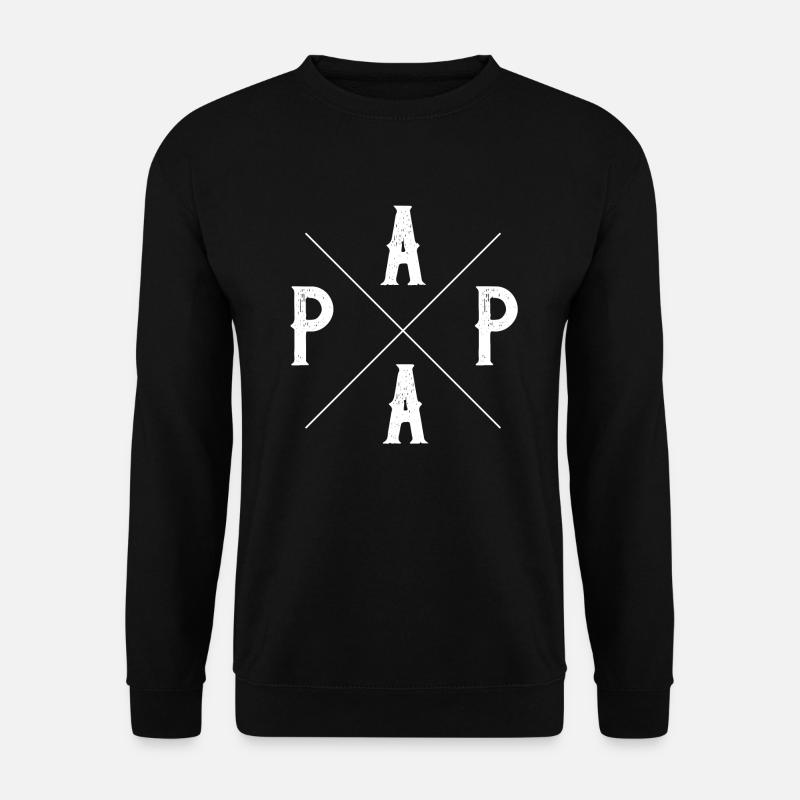Papa - Unisex Pullover - Schwarz