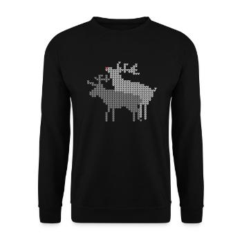 Rennes gays - Sweat-shirt Unisexe - noir - Devant - Alina (178cm) & Michal (187cm)