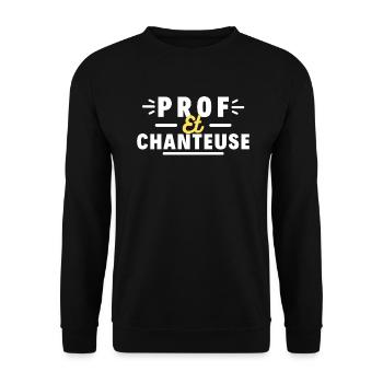 Prof et chanteuse - Sweat-shirt Unisexe - noir - Devant - Alina (178cm) & Michal (187cm)