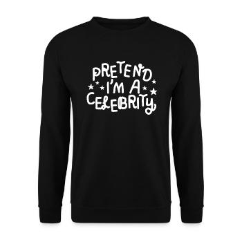 Halloween faire semblant d’être une célébrité - Sweat-shirt Unisexe - noir - Devant - Alina (178cm) & Michal (187cm)