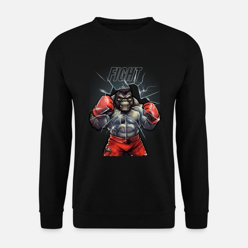 MMA-Gorilla-Kampf - Unisex Pullover - Schwarz