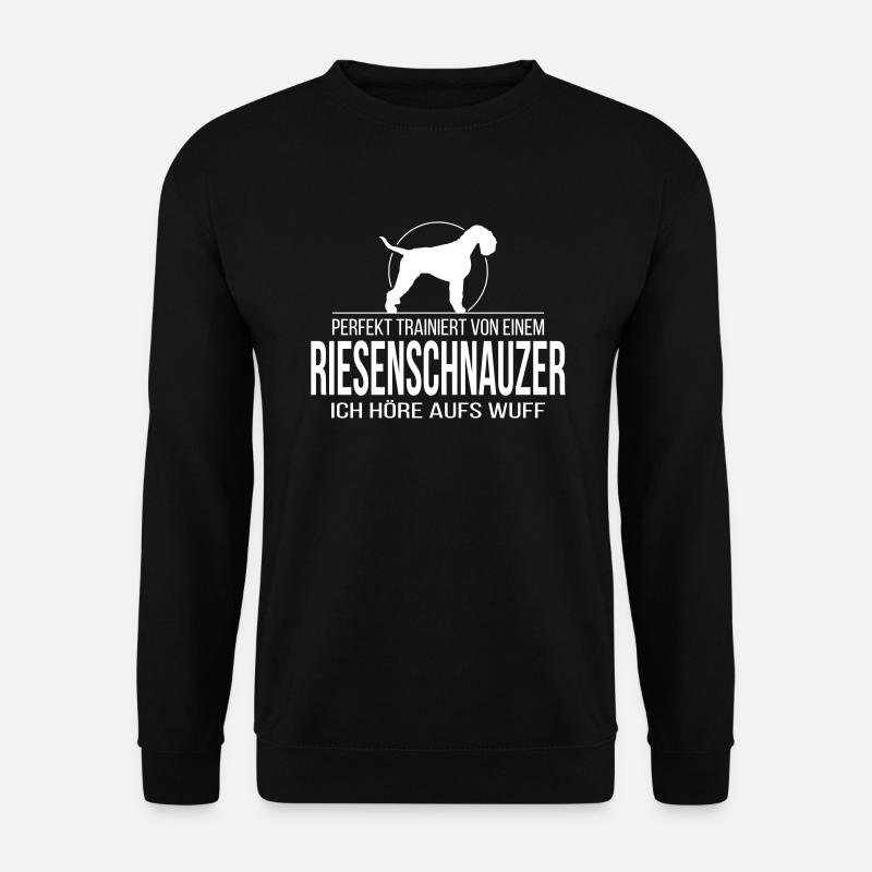 RIESENSCHNAUZER wuff - Unisex Pullover - Schwarz