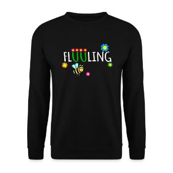 Frühling Hummel - Unisex Pullover - Schwarz - Vorne - Alina (178cm) & Michal (187cm)