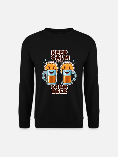 Funny beer mugs - Unisex Sweatshirt - black
