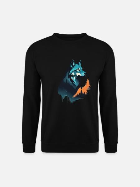 Loup - Sweat-shirt Unisexe - noir