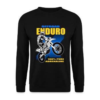Enduro Offroad - Unisex Pullover - Schwarz - Vorne - Alina (178cm) & Michal (187cm)
