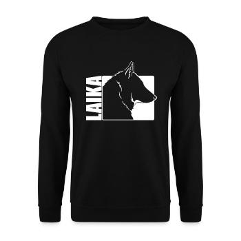 Laika Profile Dogs Dog Wilsigns - Unisex Sweatshirt - black - Front - Alina (178cm) & Michal (187cm)