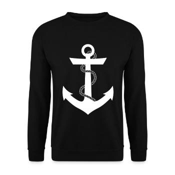 ANCHOR - Unisex Sweatshirt - black - Front - Alina (178cm) & Michal (187cm)