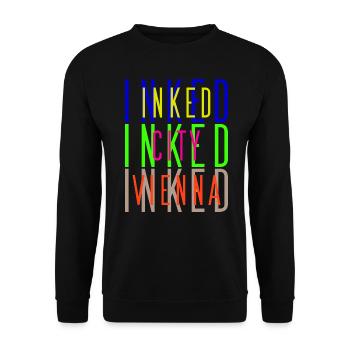 Inked City Vienna tattoo Wien - Unisex Sweatshirt - black - Front - Alina (178cm) & Michal (187cm)