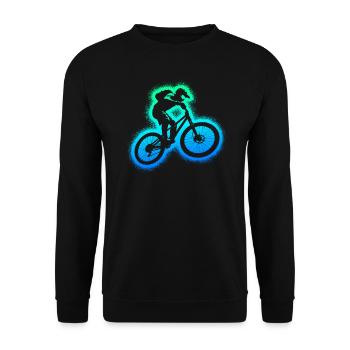 VTT VTT Biker Enfants Garçons Vélo de montagne - Sweat-shirt Unisexe - noir - Devant - Alina (178cm) & Michal (187cm)