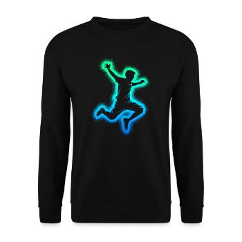 Parkour Running Freerunning Freerunner Garçons - Sweat-shirt Unisexe - noir - Devant - Alina (178cm) & Michal (187cm)