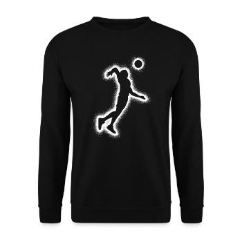 Volley-ball Joueurs de volley-ball Garçons Joueurs de volley-ball - Sweat-shirt Unisexe - noir - Devant - Alina (178cm) & Michal (187cm)