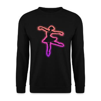 Danseuse de ballet Ballerine Femmes Danseuse de ballet - Sweat-shirt Unisexe - noir - Devant - Alina (178cm) & Michal (187cm)