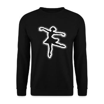 Danseuse de ballet Ballerine Danseuse de ballet - Sweat-shirt Unisexe - noir - Devant - Alina (178cm) & Michal (187cm)