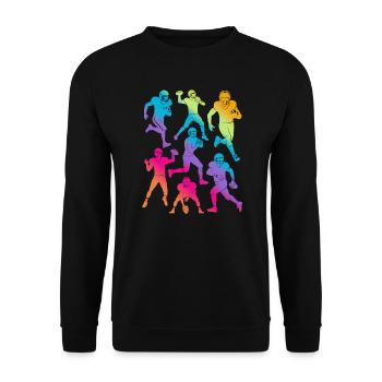 Football américain Sports Garçons Enfants Football - Sweat-shirt Unisexe - noir - Devant - Alina (178cm) & Michal (187cm)