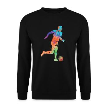 Jouer au football Football Garçons Football Enfants - Sweat-shirt Unisexe - noir - Devant - Alina (178cm) & Michal (187cm)