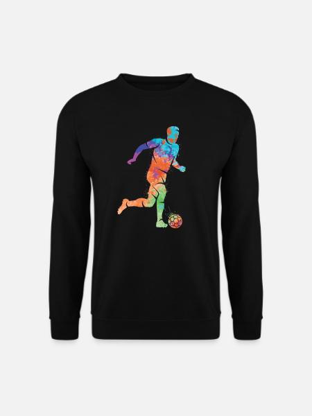 Fußball spielen Fußballer Jungen Fussball Kinder - Unisex Pullover - Schwarz