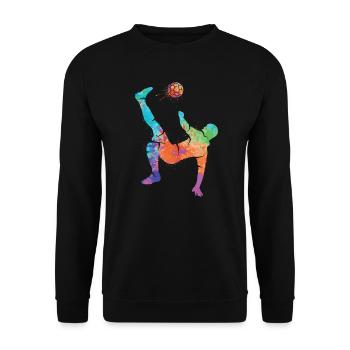 Jouer au football Football Football Enfants Football Garçons - Sweat-shirt Unisexe - noir - Devant - Alina (178cm) & Michal (187cm)