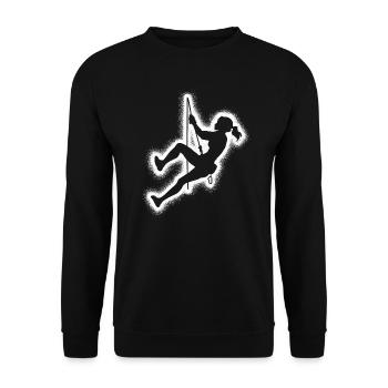 Escalade de bloc Alpinisme Femmes Escalade - Sweat-shirt Unisexe - noir - Devant - Alina (178cm) & Michal (187cm)