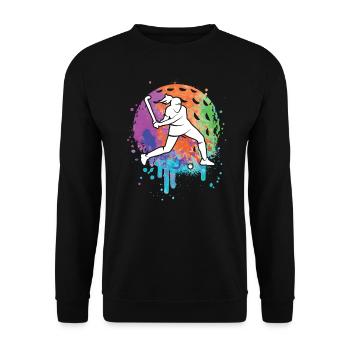 Hockey sur gazon Joueurs de hockey Filles Hockey Enfants - Sweat-shirt Unisexe - noir - Devant - Alina (178cm) & Michal (187cm)