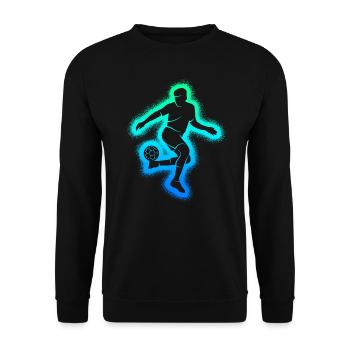 Football Football Hommes Enfants Garçons Football - Sweat-shirt Unisexe - noir - Devant - Alina (178cm) & Michal (187cm)