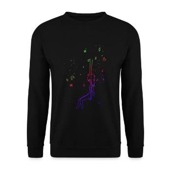 Swing - Unisex Sweatshirt - black - Front - Alina (178cm) & Michal (187cm)