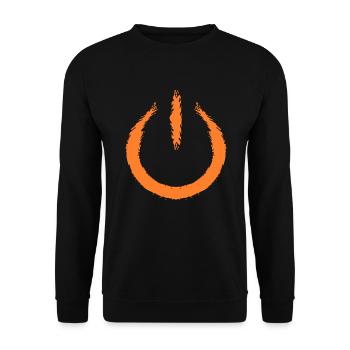 Power on off off icon - Unisex Sweatshirt - black - Front - Alina (178cm) & Michal (187cm)
