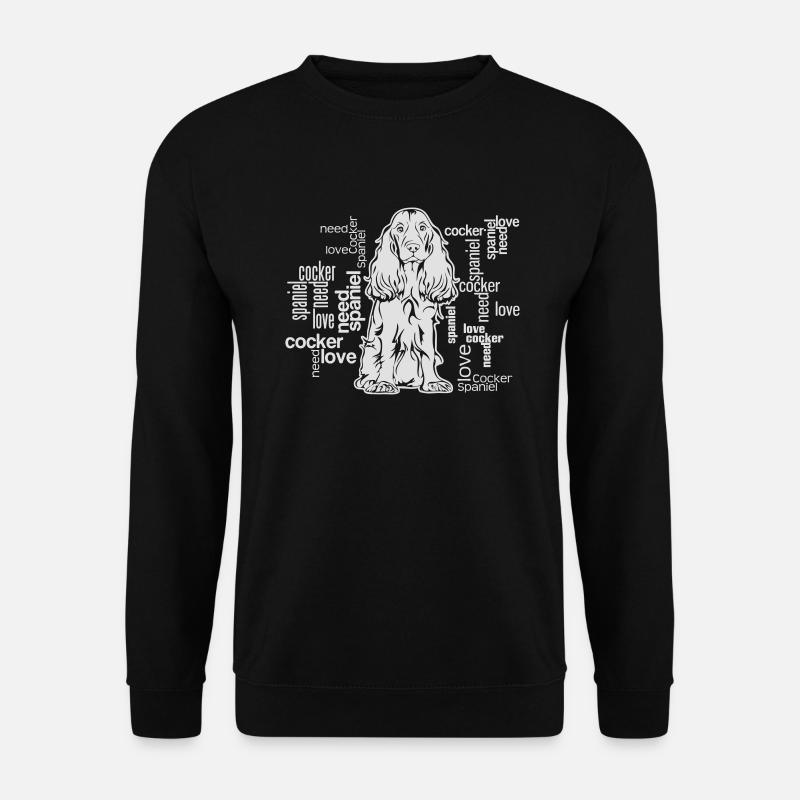 COCKER SPANIEL LOVE - Unisex Pullover - Schwarz