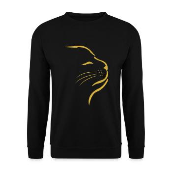 Chat Chat Chat - Sweat-shirt Unisexe - noir - Devant - Alina (178cm) & Michal (187cm)