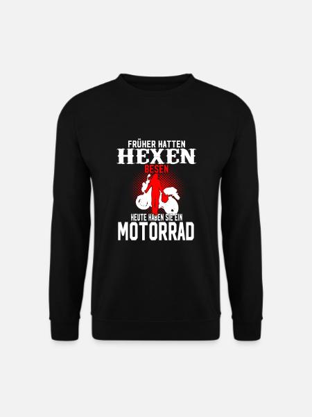 Motorradfahrerin Motorrad Frauen - Unisex Pullover - Schwarz