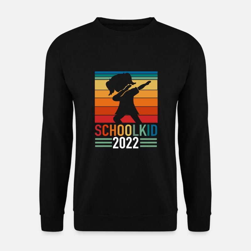 Schulanfang Mädchen Schulkind 2022 Dabbing - Unisex Pullover - Schwarz