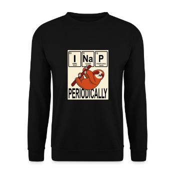 Pyjama de paresseux de science drôle pour paresseux - Sweat-shirt Unisexe - noir - Devant - Alina (178cm) & Michal (187cm)
