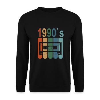 Best Of 1990 32nd birthday 32 years birthday - Unisex Sweatshirt - black - Front - Alina (178cm) & Michal (187cm)