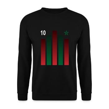 Maroc - Sweat-shirt Unisexe - noir - Devant - Alina (178cm) & Michal (187cm)