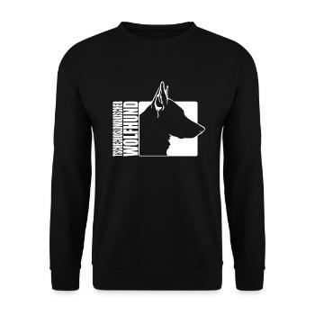 Tschechoslowakischer Wolfhund Profil Hund Wilsigns - Unisex Pullover - Schwarz - Vorne - Alina (178cm) & Michal (187cm)