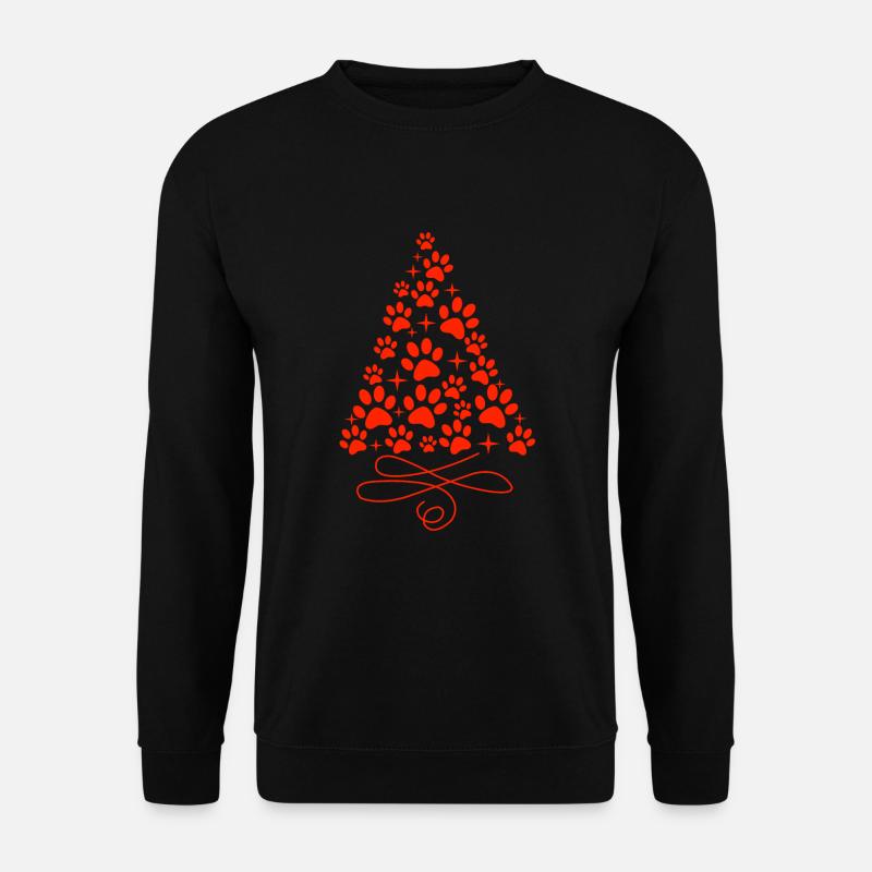 Frohe Weihnachten Hunden-Weihnachtsbaum - Unisex Pullover - Schwarz