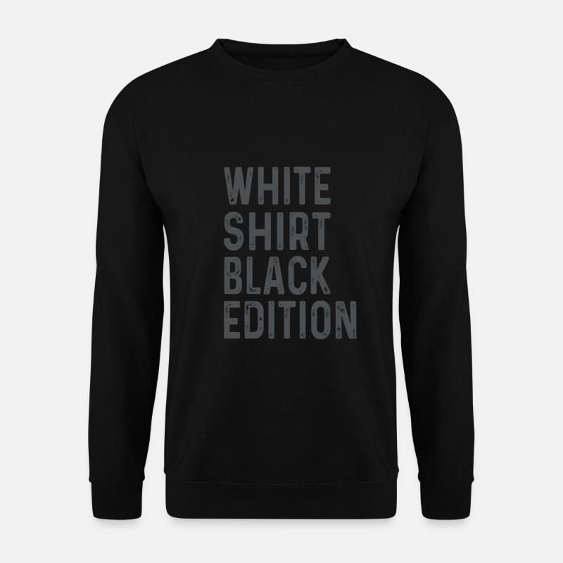 Weißes T-Shirt Black Edition - Unisex Pullover - Schwarz