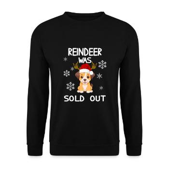 Noël - Renne a été vendu chien drôle - Sweat-shirt Unisexe - noir - Devant - Alina (178cm) & Michal (187cm)