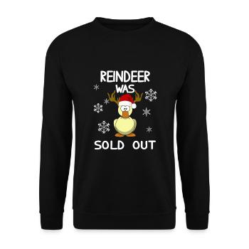 Noël - Renne a été vendu canard drôle - Sweat-shirt Unisexe - noir - Devant - Alina (178cm) & Michal (187cm)