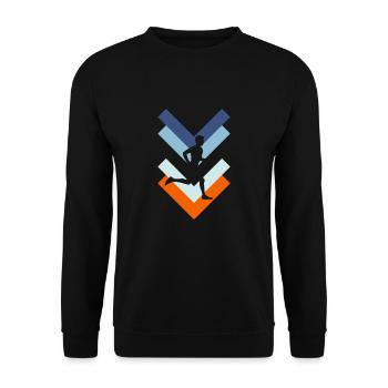 Lauf - Unisex Pullover - Schwarz - Vorne - Alina (178cm) & Michal (187cm)
