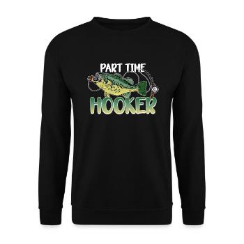 Pêche, pêcheur, pêcheur, idée cadeau, humour - Sweat-shirt Unisexe - noir - Devant - Alina (178cm) & Michal (187cm)