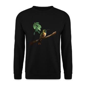 Colibri Oiseau Nature Nature Nature - Sweat-shirt Unisexe - noir - Devant - Alina (178cm) & Michal (187cm)