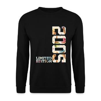 LIMITED EDITION 2005 21 JAHRE EIS 21. GEBURTSTAG - Unisex Sweatshirt - black - Front - Alina (178cm) & Michal (187cm)