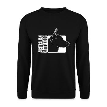 Profil de bouvier australien Chiens Chien Wilsigns - Sweat-shirt Unisexe - noir - Devant - Alina (178cm) & Michal (187cm)