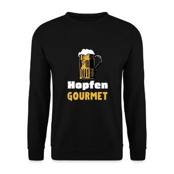 Hopfengourmet Biertrinker und Bierbrauer Brauerei - Unisex Pullover - Schwarz - Vorne - Alina (178cm) & Michal (187cm)