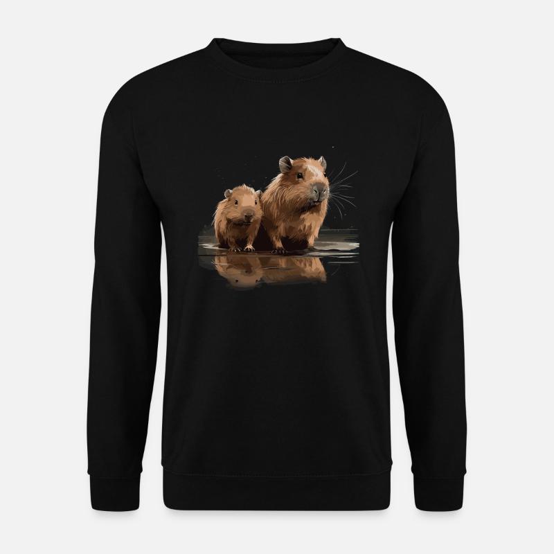 Capybaras Capybaras Capybara - Unisex Sweatshirt - black